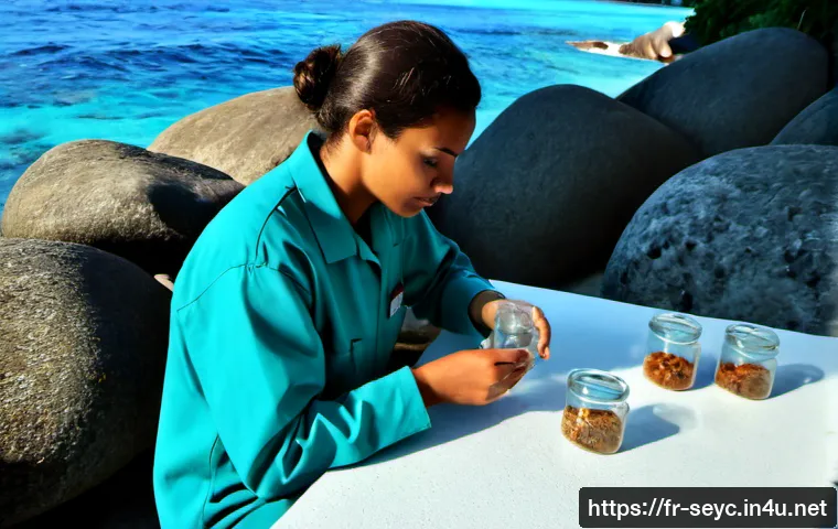 세이셸 해양 환경 연구소 - Photorealistic coastal marine research station on Mahé Island, Seychelles, French-speaking marine sc...